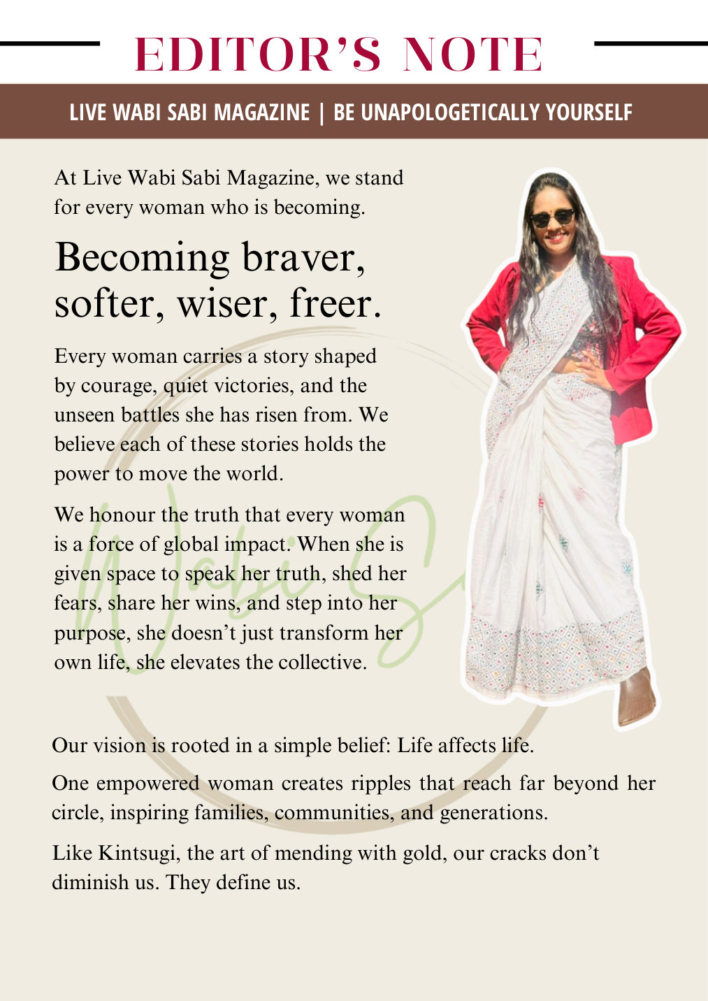 LiveWabiSabi Spotlight Edition: Jyotsna Rao Bakshy – A Journey of Grace, Healing & Reinvention — page 3