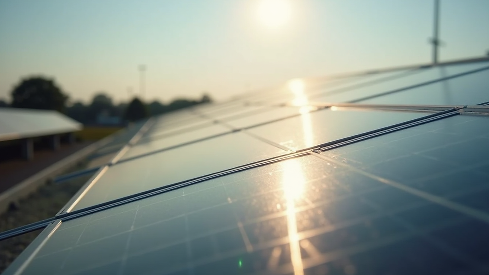 Vue rapprochée d’un micro onduleur posé sur un panneau solaire