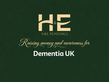 H&E Removals β Raising Money and Awareness for Dementia UK