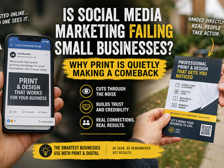Is Social Media Marketing Failing Small Businesses? Why Print Is Quietly Making a Comeback