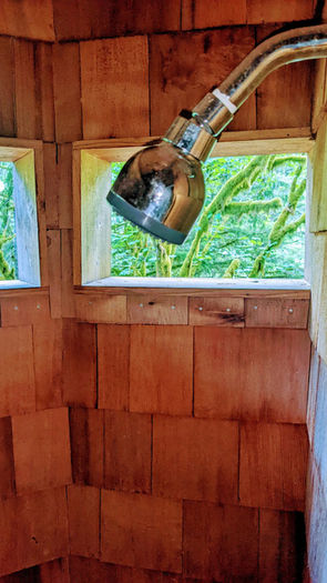 Shower at the Welch Cabin