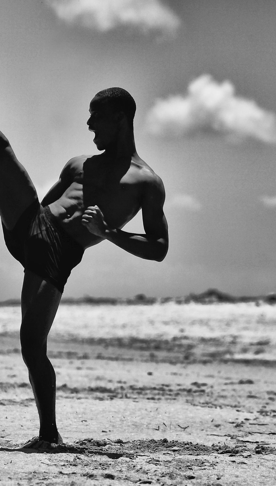 Athlete performing by Michael Potter