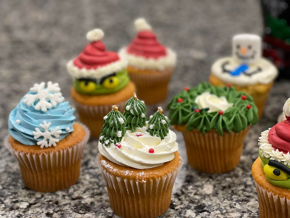 Christmas cupcakes