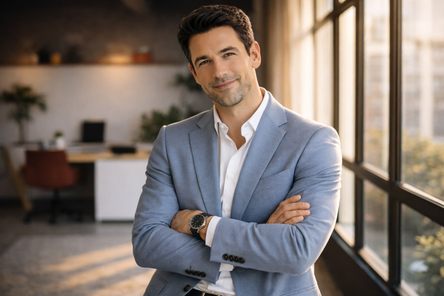 portrait business men