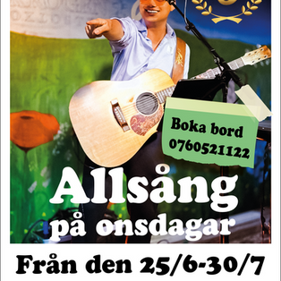 Allsång på Sjökrogen i Skokloster