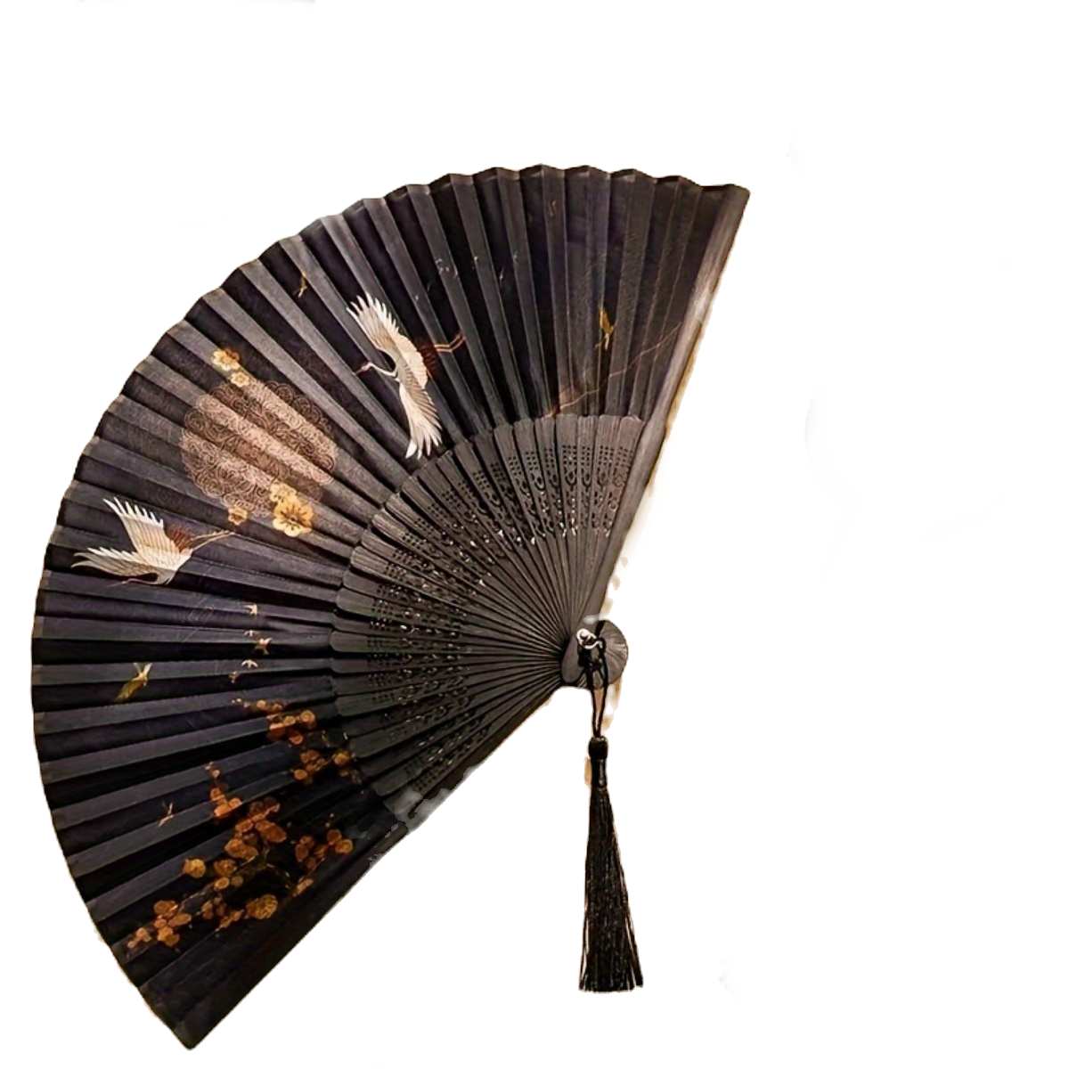 Japanese fan Birds pattern