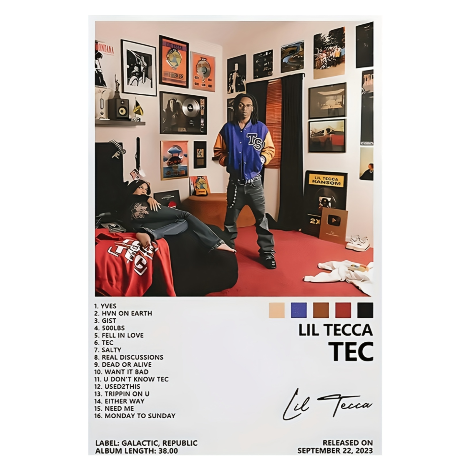 Tec, album cover, Poster