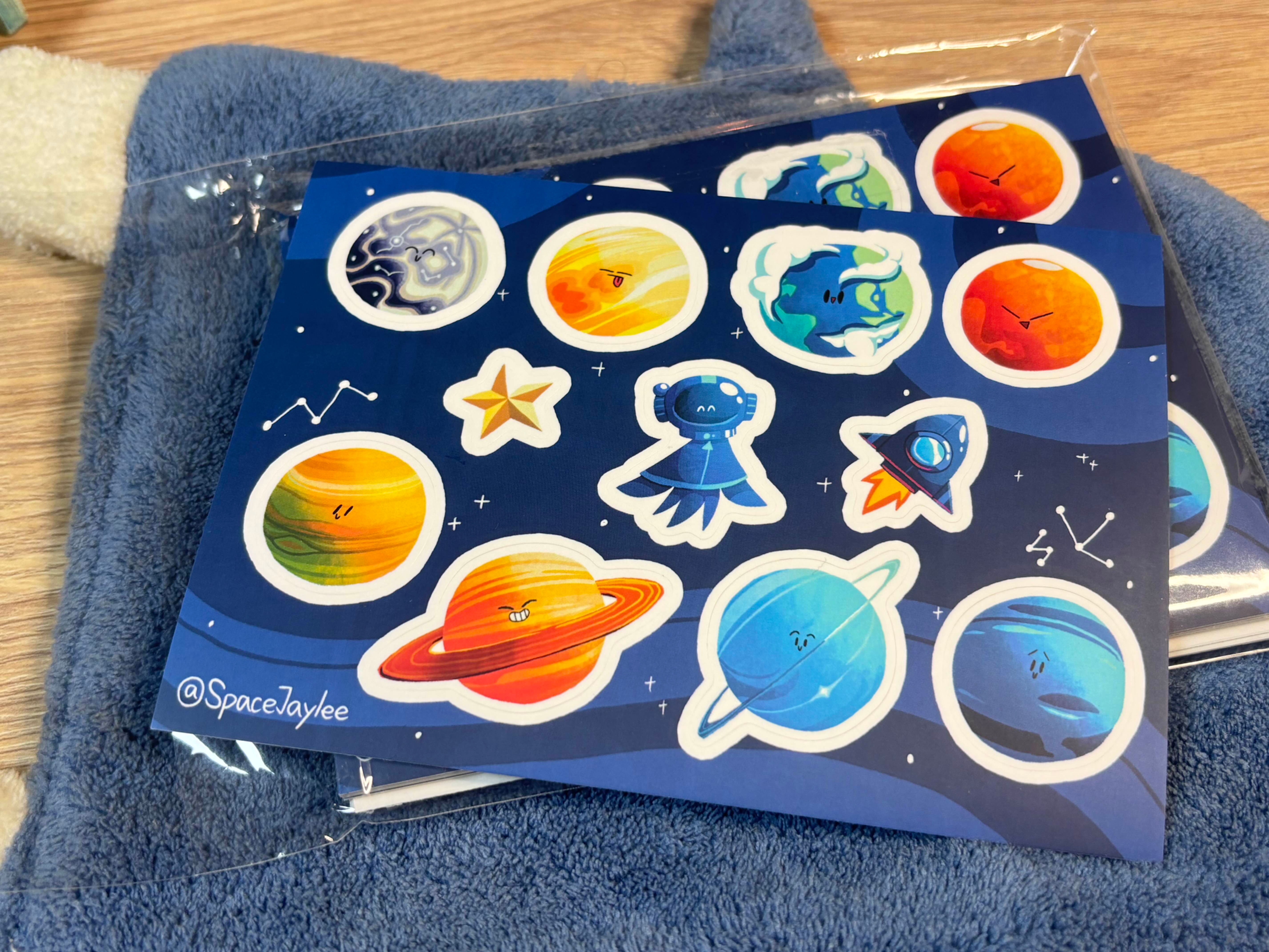 2026 1月 太空主題貼紙