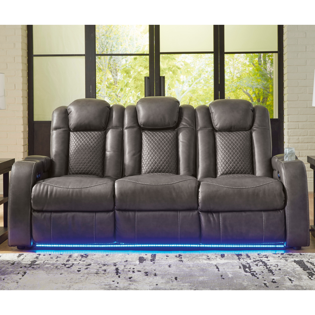 Fyne-Dyme Power Sofa W/ Adj Headrest