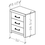 Thumbnail: Lancelot Oak 24" 3 Drawer NightStand