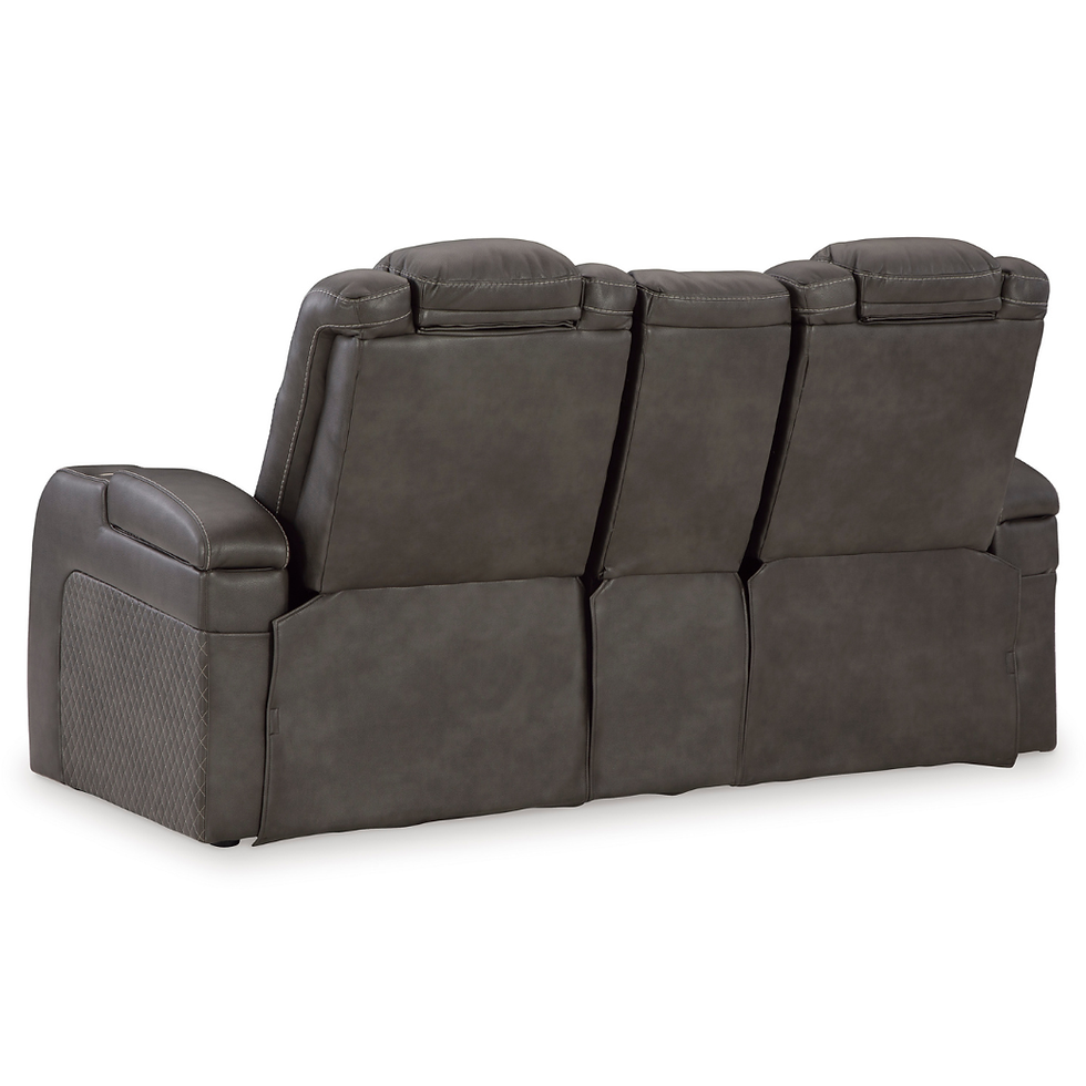 Thumbnail: Fyne-Dyme Power Loveseat W/ Console and Adj Headrest