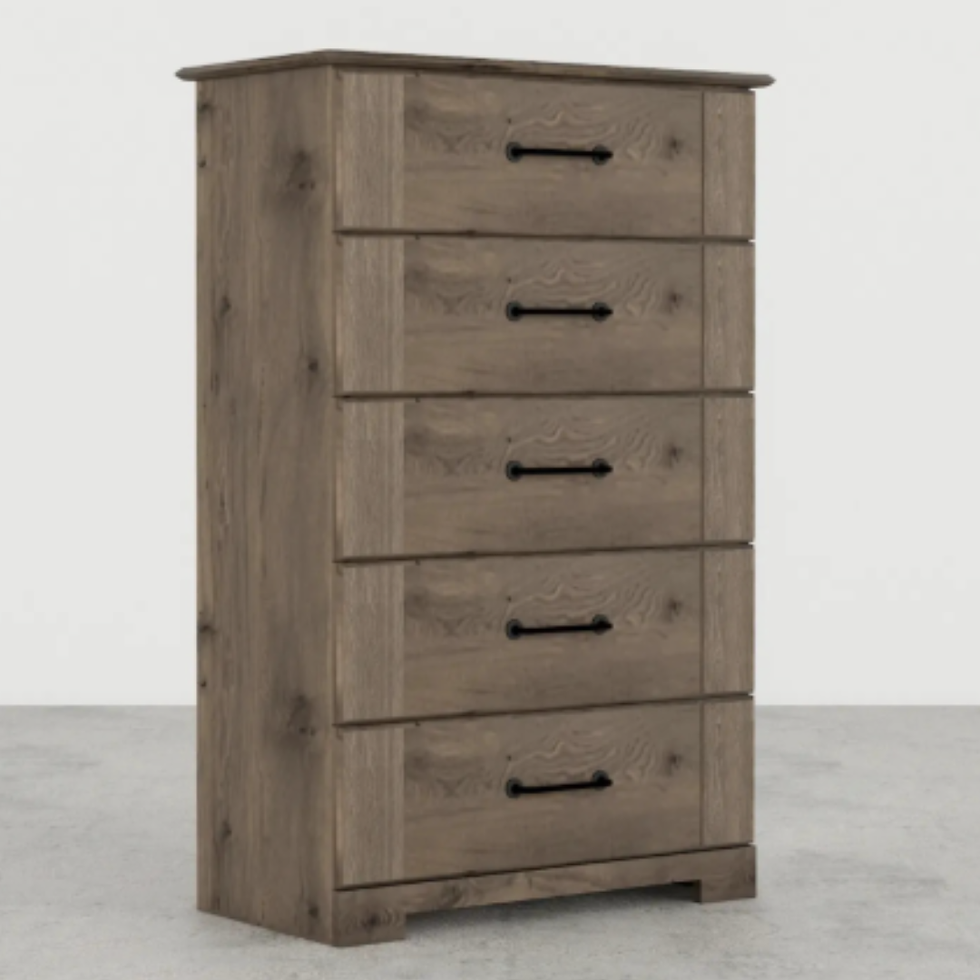 Thumbnail: Meadowlark Weathered Grey Ash 30" 5 Drawer Chest