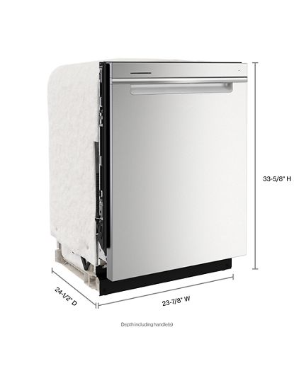 Thumbnail: Whirlpool 24” Stainless Steel Dishwasher with AI Intelligent Wash