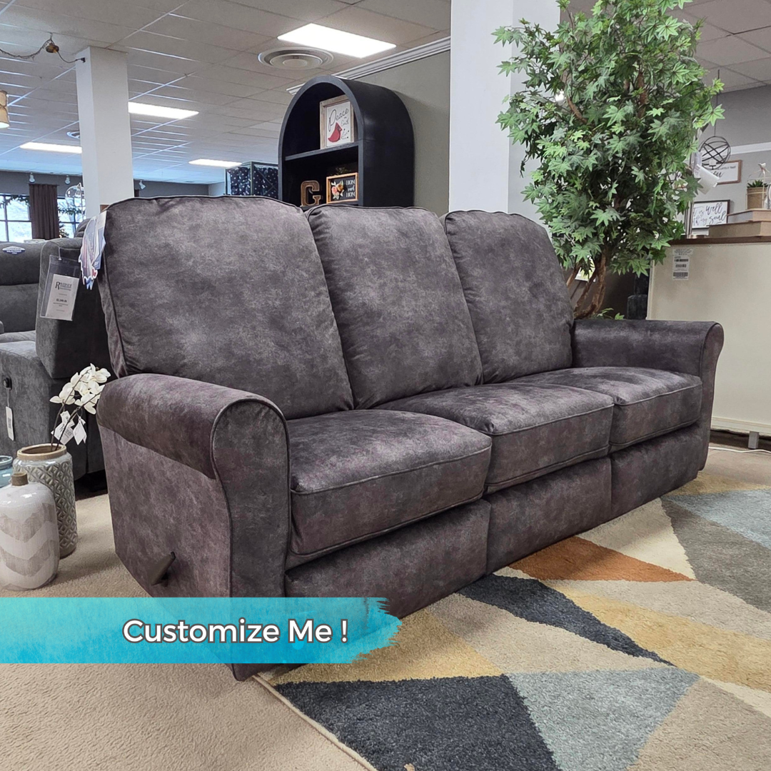 Josey Manual Space Saver Reclining Sofa in Mink