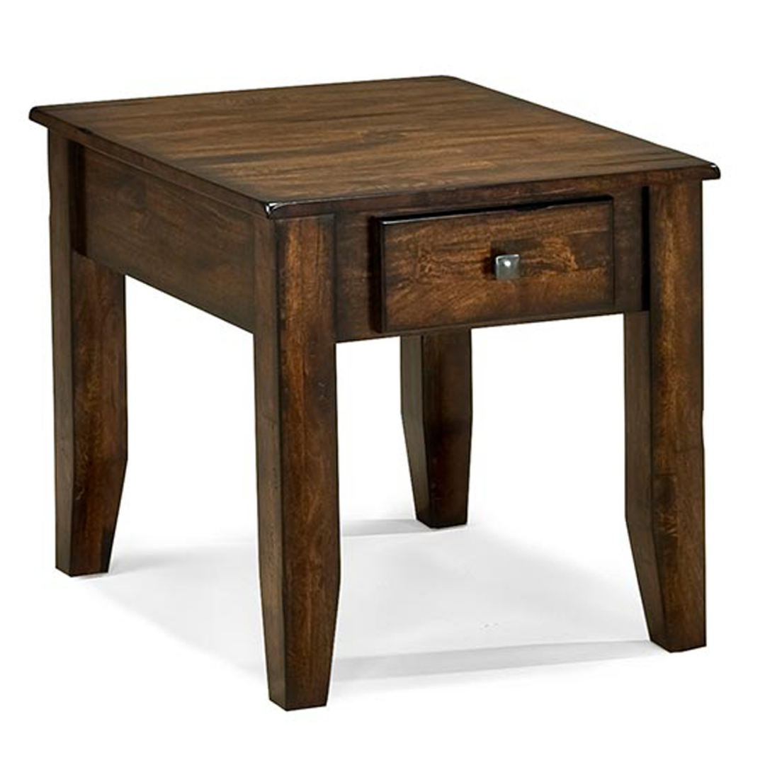 Kona End Table in Raisin Finish