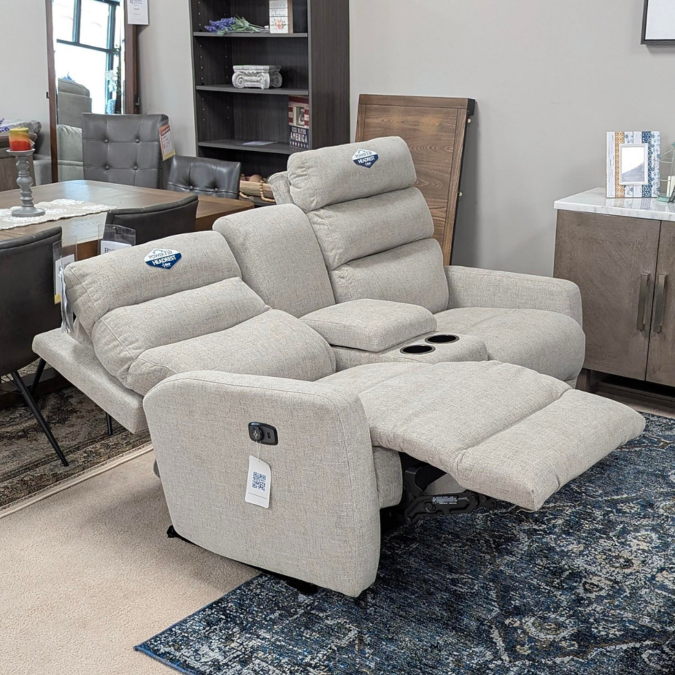 Thumbnail: Kristisha Power Space Saver Reclining Loveseat w/ Adj. Headrest in Fabric
