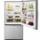 Thumbnail: Whirlpool 33-inches wide Bottom-Freezer Refrigerator - Stainless Steel