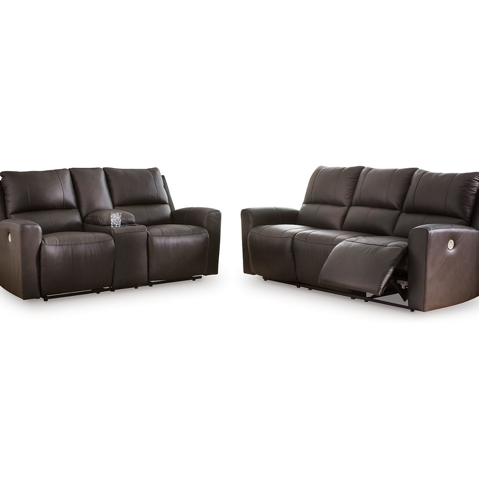Thumbnail: Boxmere Dbl Rec Pwr Loveseat W/Console