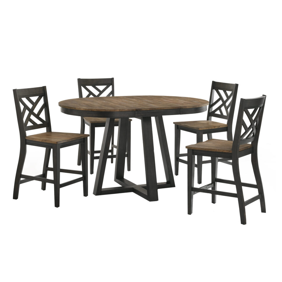 Thumbnail: Harper Counter Height Table w/ 4 Chairs