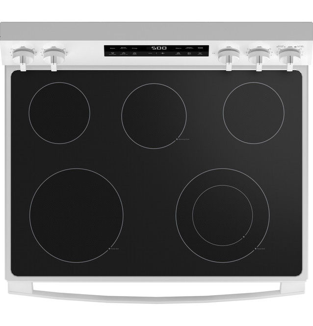 Thumbnail: GE® 30" Free-Standing Electric Range with Crisp Mode White