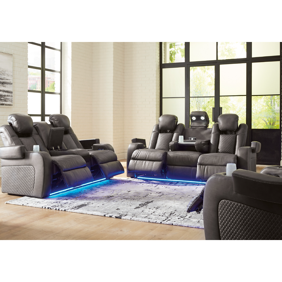 Thumbnail: Fyne-Dyme Power Sofa W/ Adj Headrest