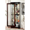 Thumbnail: Ludden Curio Dark w/ Sliding Door in Dark Walnut Finish
