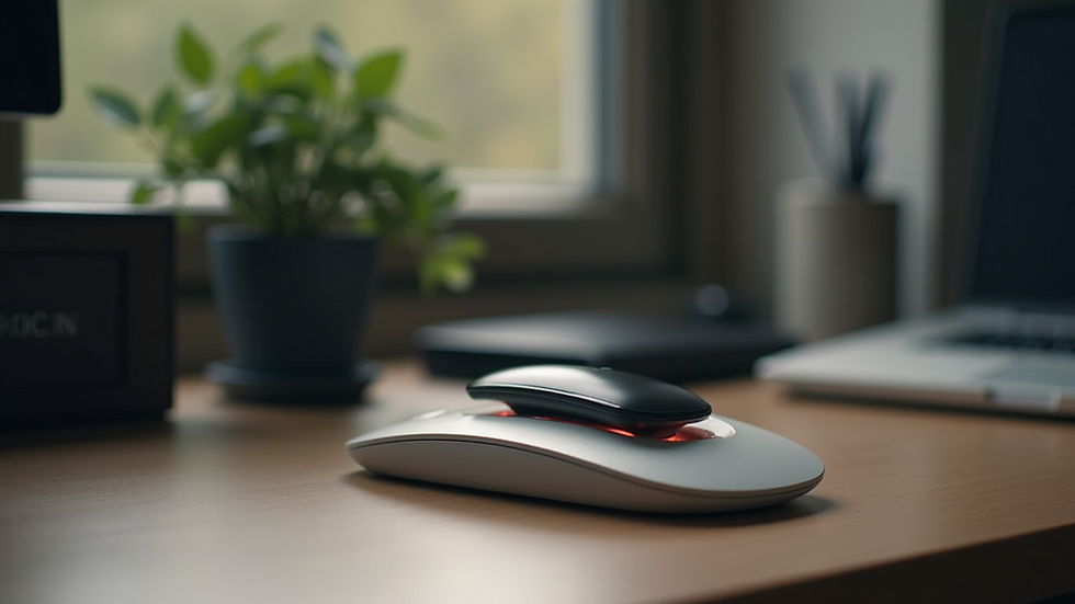 Close-up view of a modern nobreak device on a desk