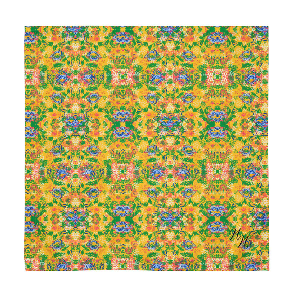 Thumbnail: Golden Floral Cloth napkin set