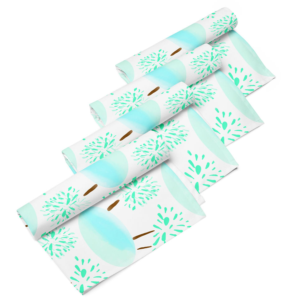 Thumbnail: The Heirloom Napkin in Marisol- Seaside Breeze