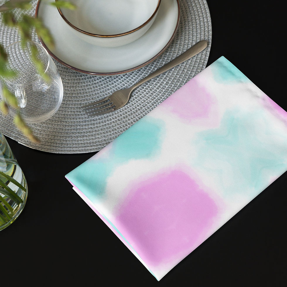 Thumbnail: The Heirloom Napkin in Lylah's Tranquility