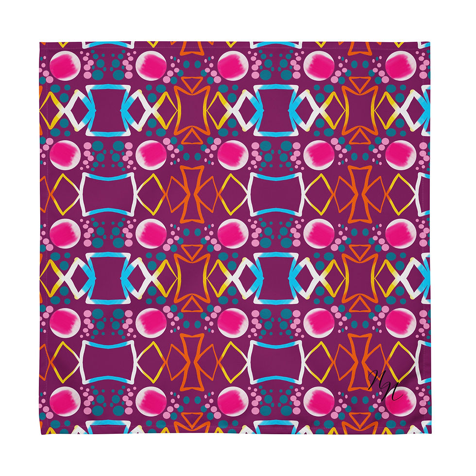 Thumbnail: The Heirloom Napkin in Vivi's Vibe- Violet Rhapsody