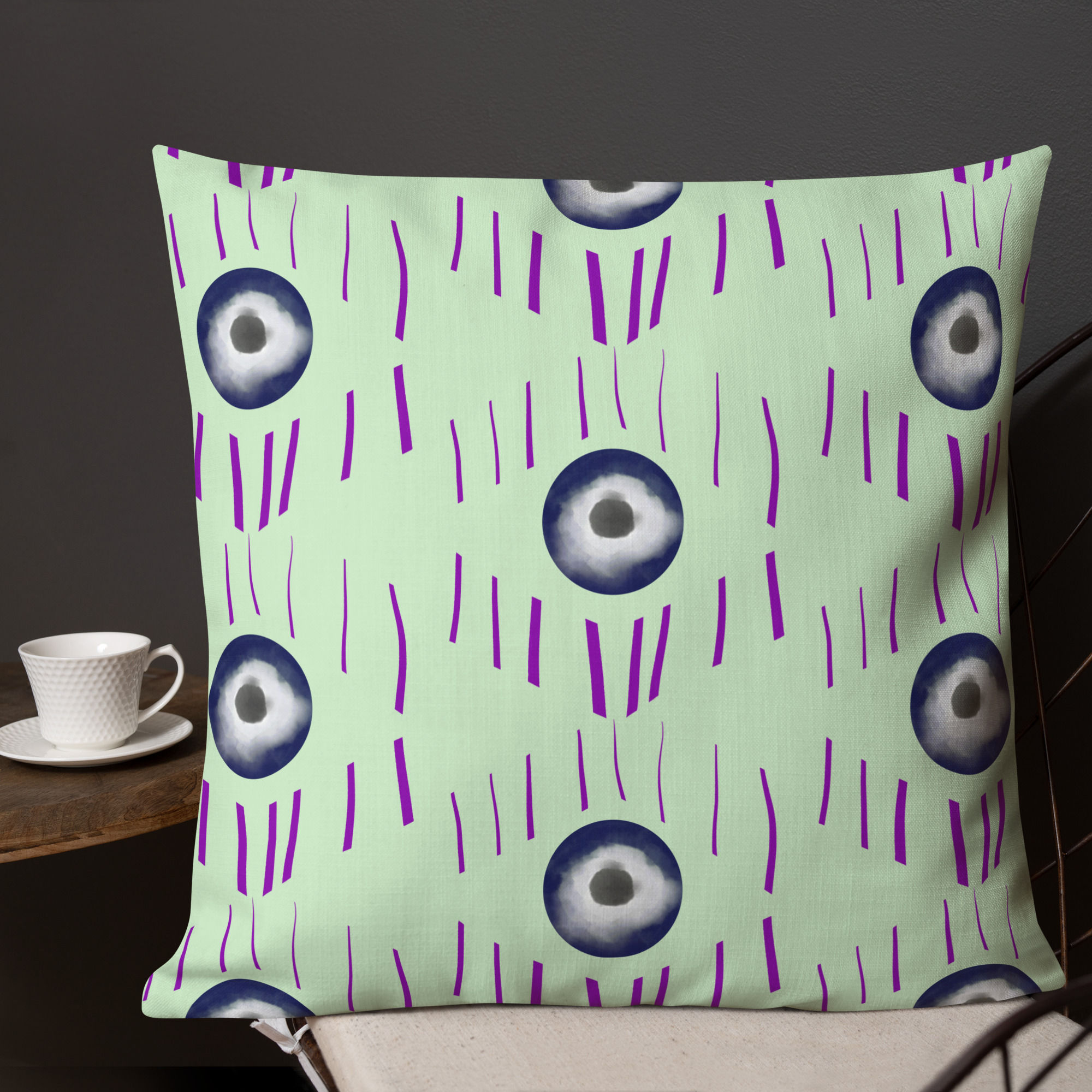 The Muse Pillow in Nimbus Gaze