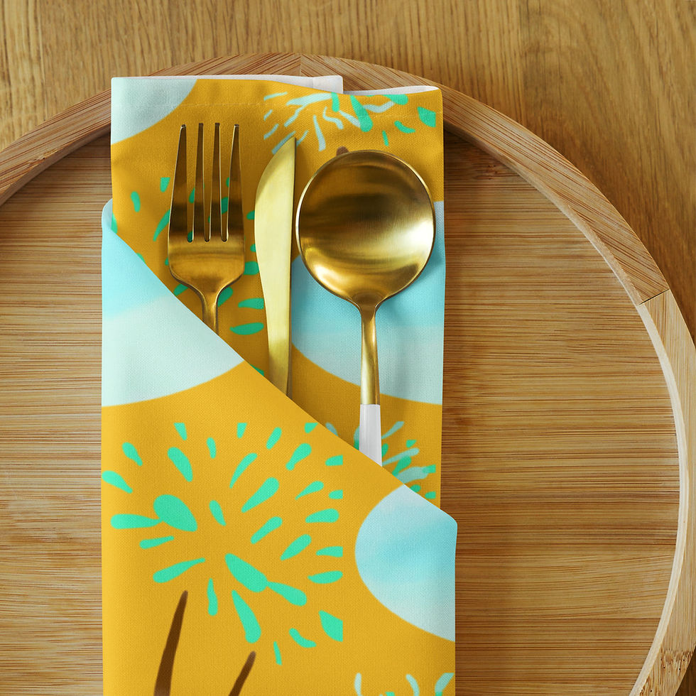 Thumbnail: The Heirloom Napkin in Marisol- Golden Dune