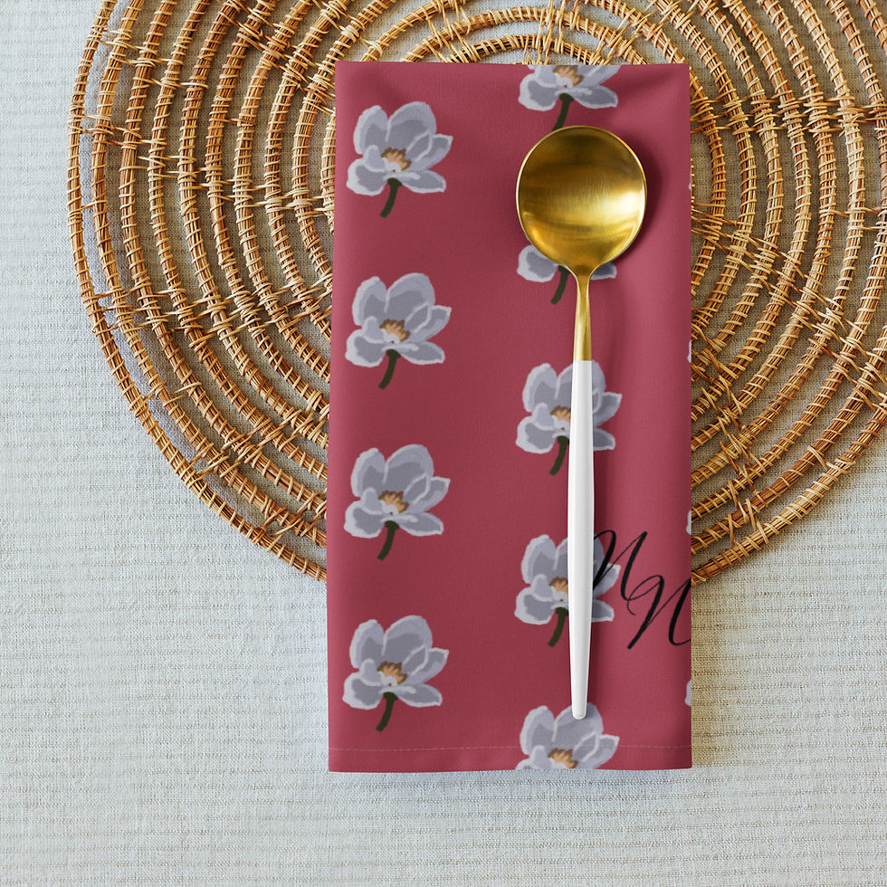 Thumbnail: The Heirloom Napkin in Lavinia- Blushed Earth set