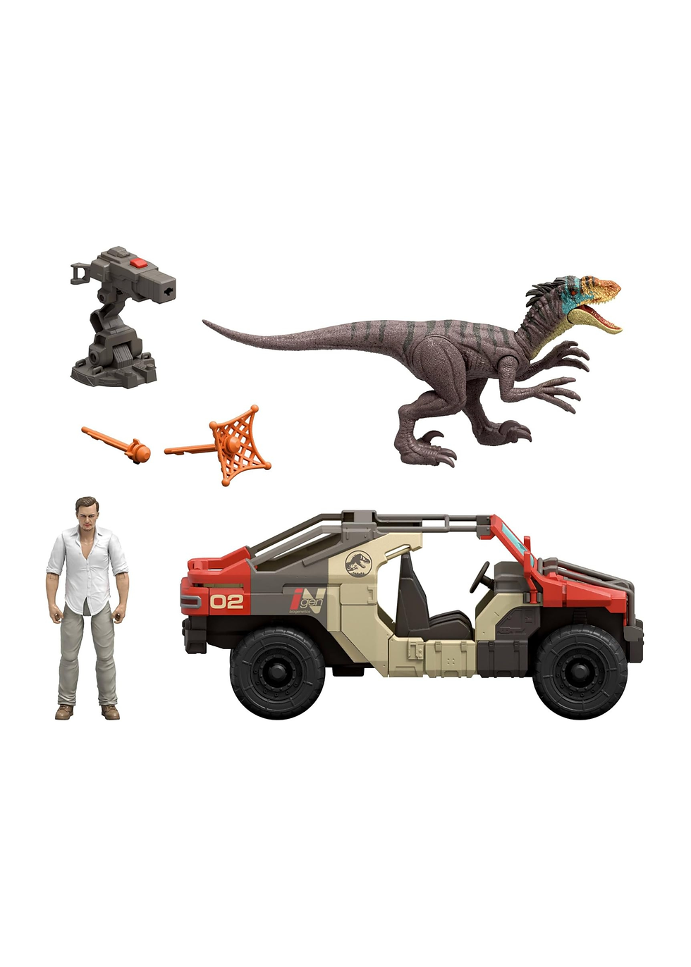 Miniatura: COMPRA FLEXIBLE™ (PAGO INICIAL) | MATTEL JURASSIC WORLD - VEHÍCULO Y MARTIN