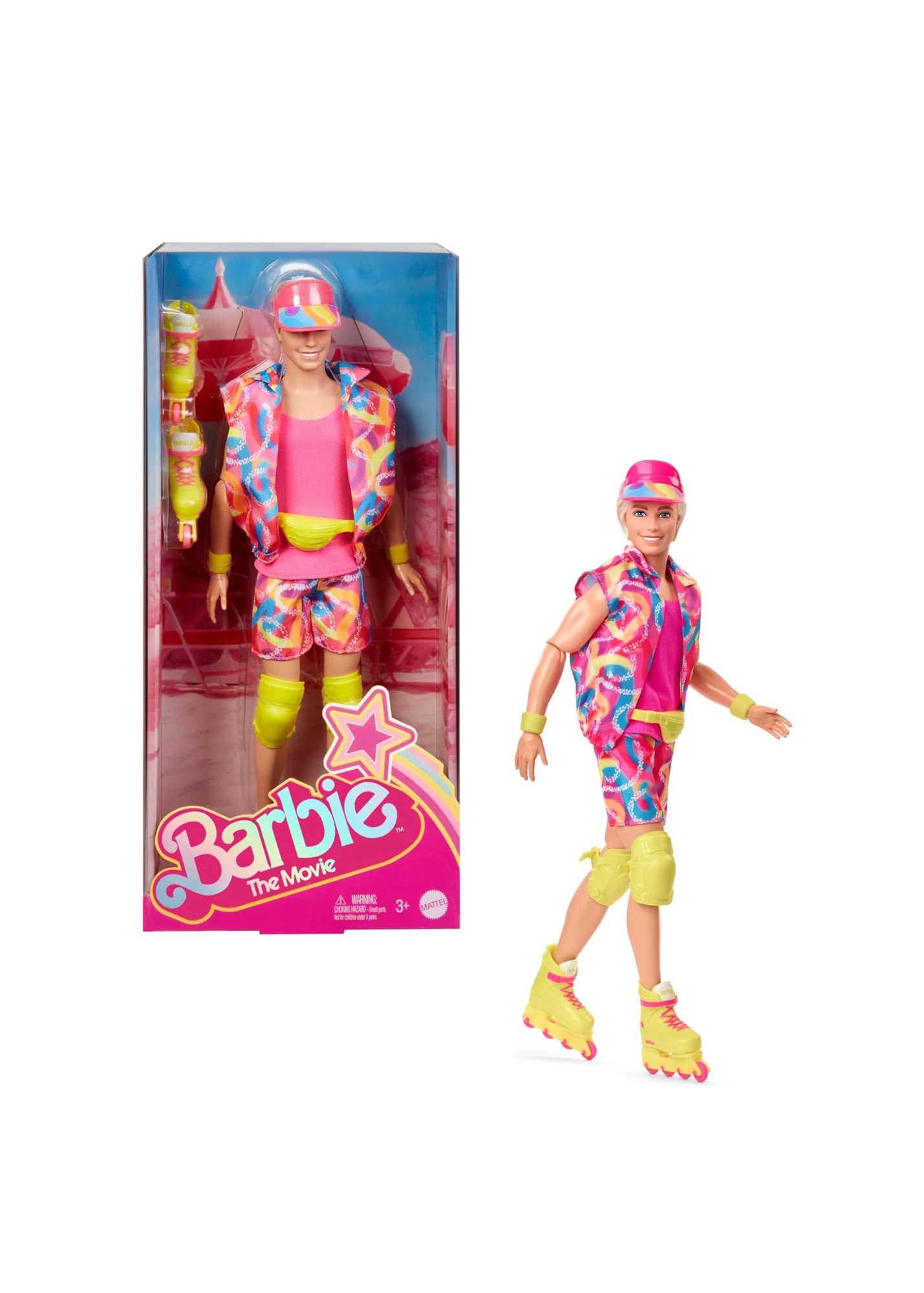 MUÑECO MATTEL KEN PATINADOR EDICIÓN ESPECIAL BARBIE LA PELÍCULA