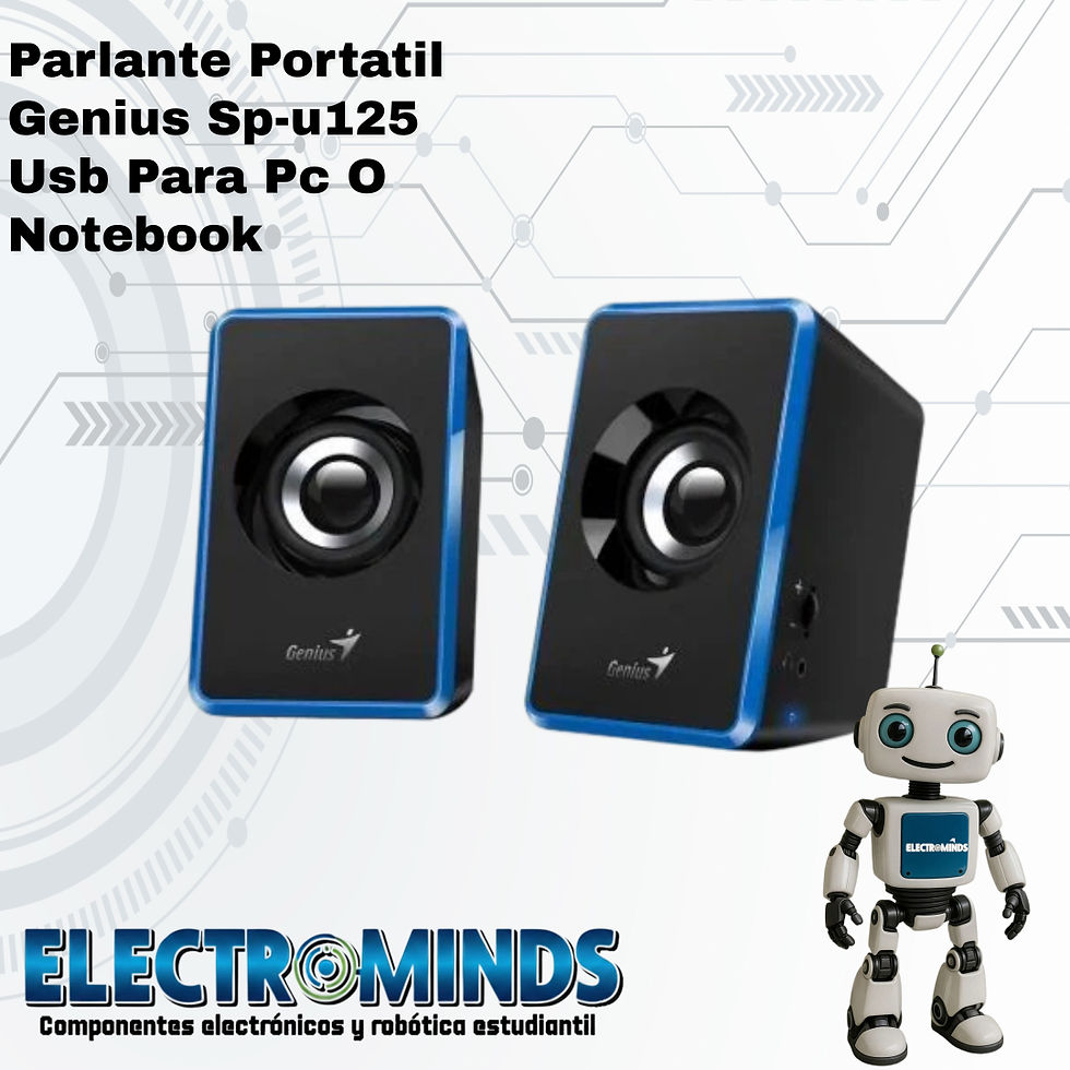 Parlante Portatil Genius Sp-u125 Usb Para Pc O Notebook