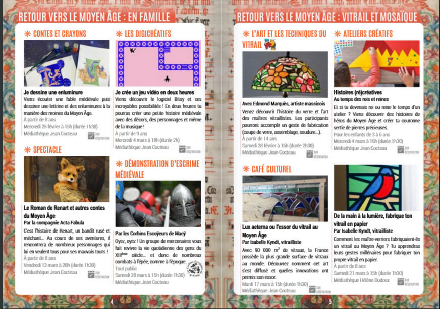 saison culturelle des médiathèques de Massy