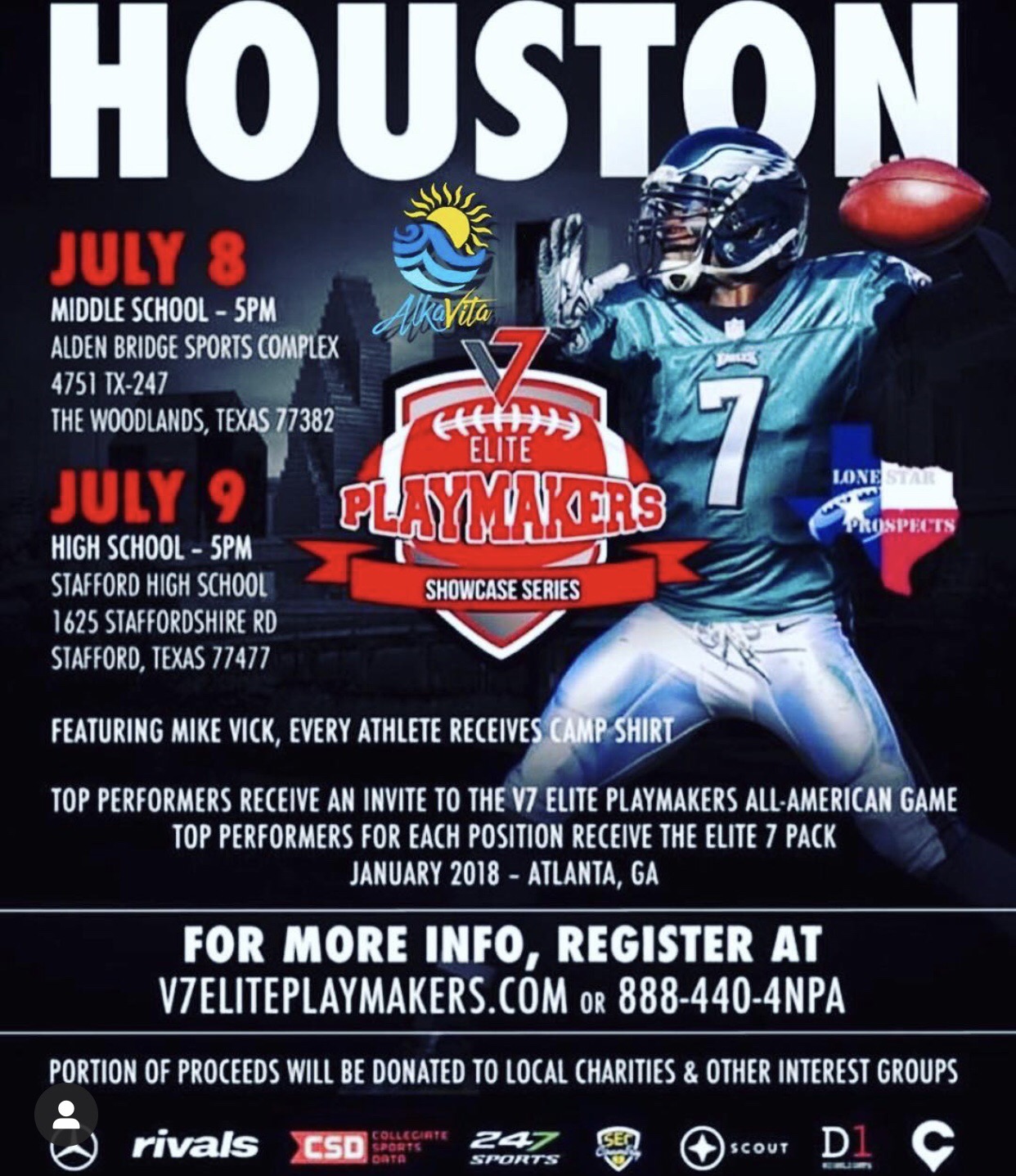Michael Vick V7 Football Camp