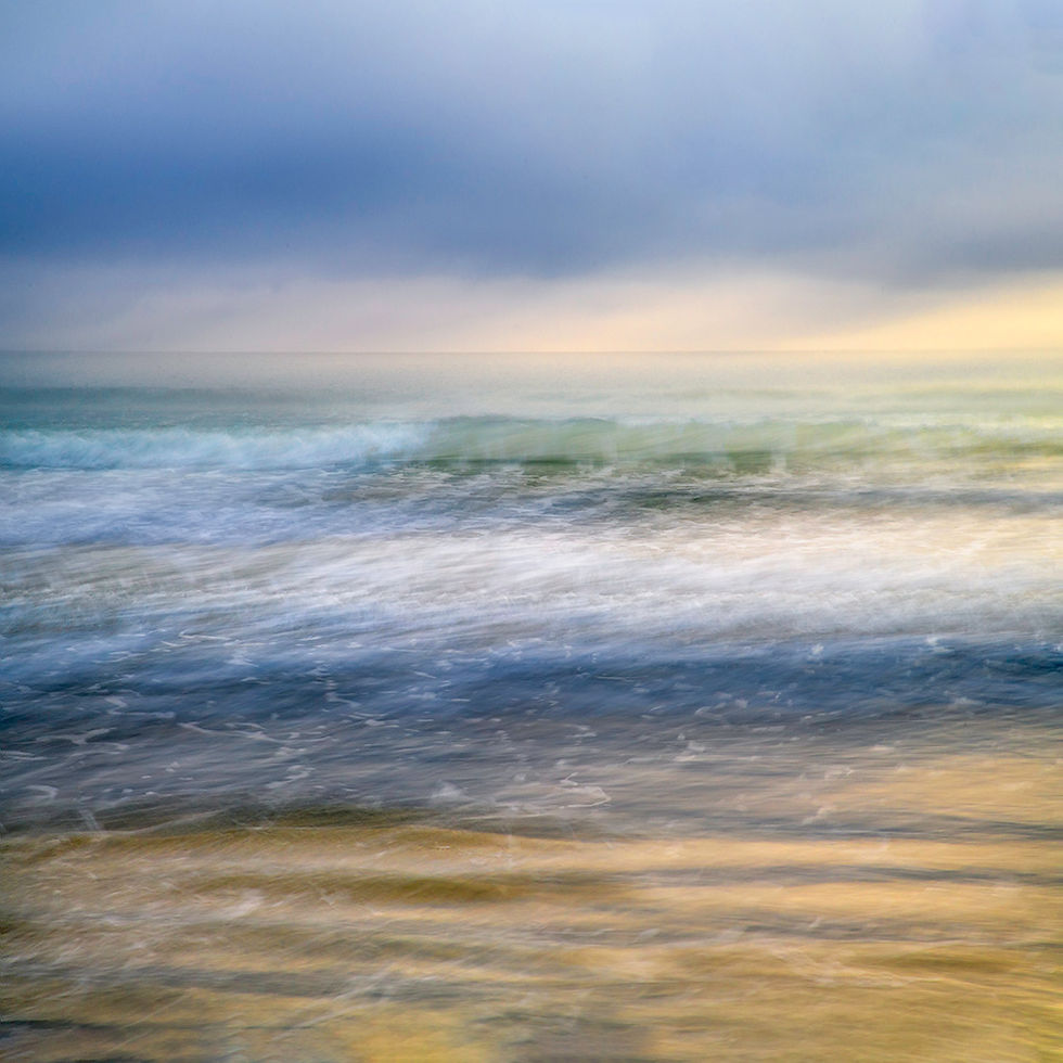 Multi coloured waves SQUARE