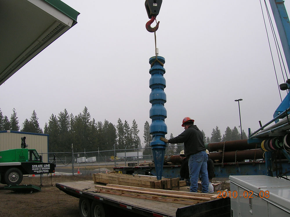 Installation of a commercial pump for the Department of Transportation