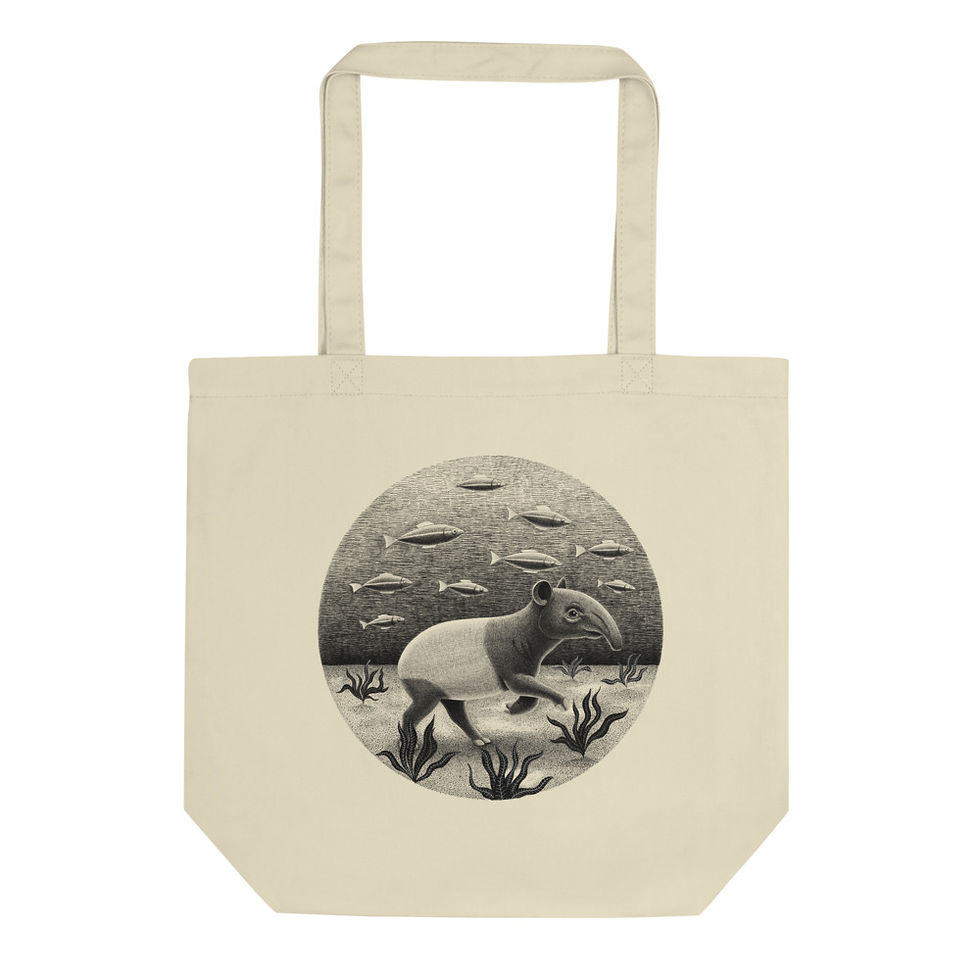 Tapirs Can Walk Underwater Eco Tote Bag