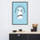 Thumbnail: Wake Me Up Framed Poster | Blue