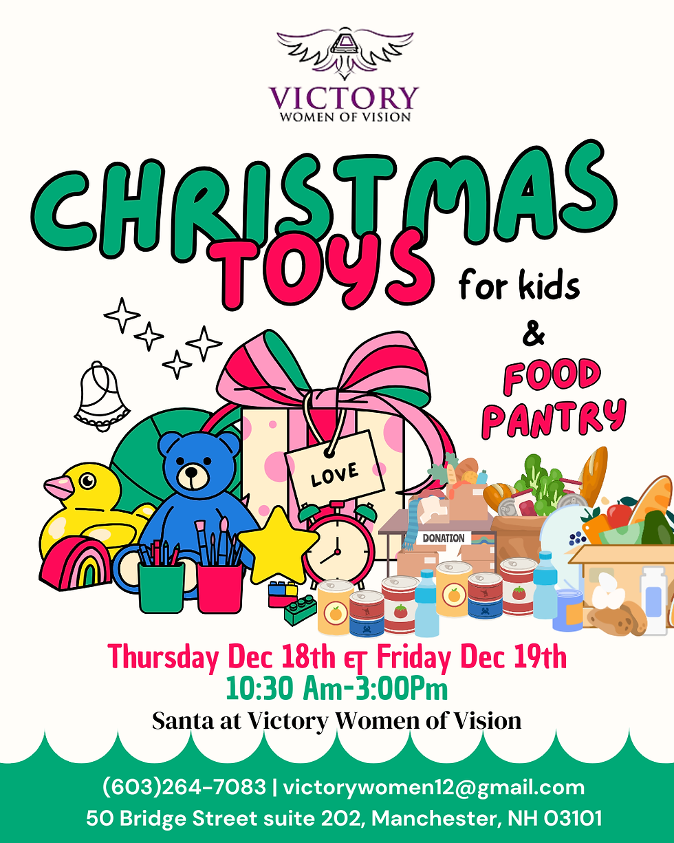 Christmas Toys Donation and Cultural Pantry food is open this Thursday and friday From 10:30am-3:00pm
