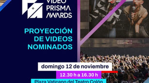 Video Prisma Awards proyecta videoclips nominados al aire libre