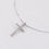 サムネイル： K10WG  Diamond Cross Necklace