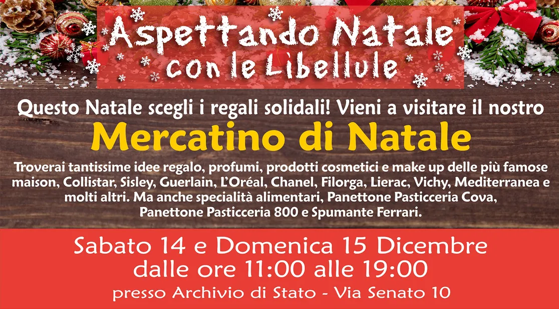 Immagini Di Aspettando Il Natale.Aspettando Il Natale 2019 Con Le Libellule Mercatino Solidale Natalizio