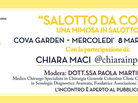 Una Mimosa in Salotto con Chiara Maci @chiarainpentola, 8 marzo, Pasticceria Cova Montenapoleone