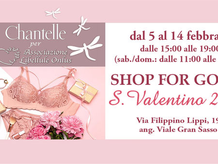 SHOP FOR GOOD! Chantelle per Libellule, festeggiamo insieme San Valentino!