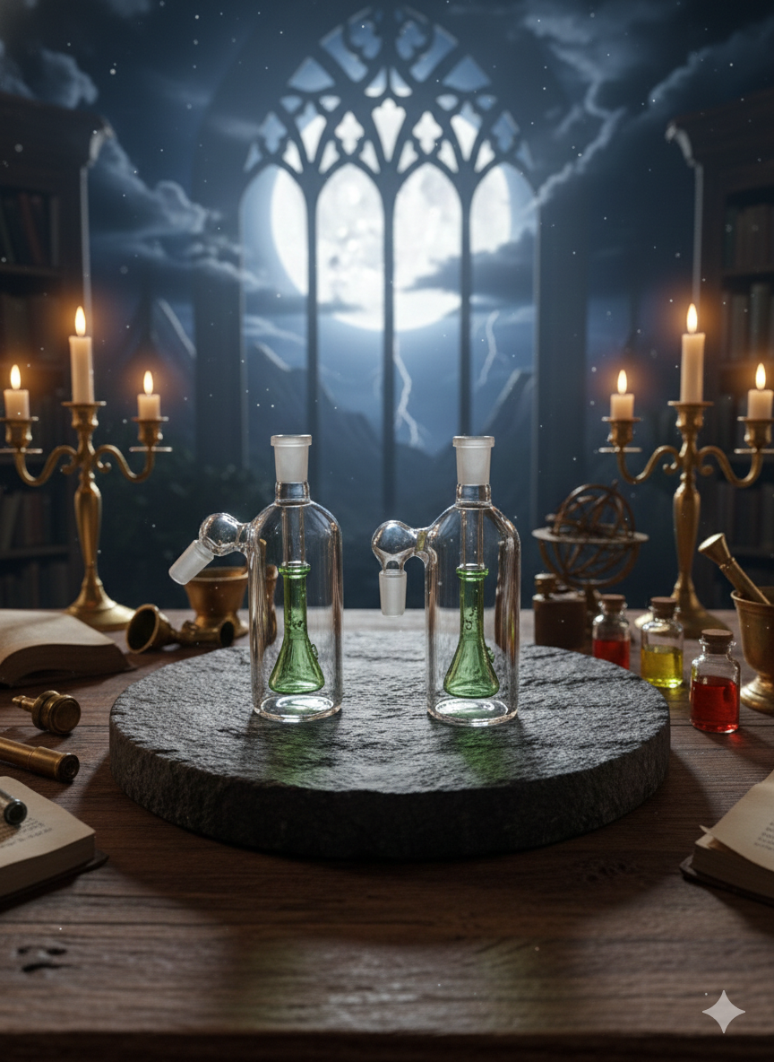 Thumbnail: PT06 MIX BRO CATCHER - Green Erlenmeyer flask 90-Degree image